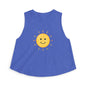 Smiley Sun Crop Top — Cute Sunny Face Women's Tank