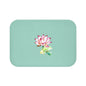 Lotus Flower Bath Mat, Spa Decor, Bathroom Accessory, Floral Bath Rug, Zen Home Gift, Relaxation Themed