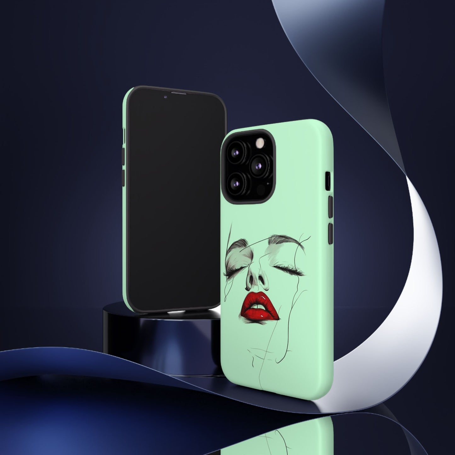 Stylish Phone Case, Artistic Phone Cover, Trendy Tech Accessory, Unique Cell Phone Protector, Gift for Her, Modern Aesthetic