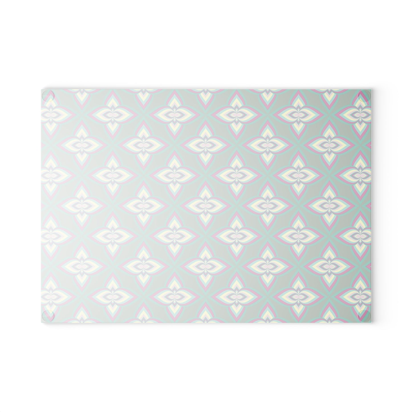 Stylish Glass Cutting Board with Geometric Pattern, Kitchen Decor, Gift for Home Cooks, Housewarming Present, Modern Kitchen Accessory