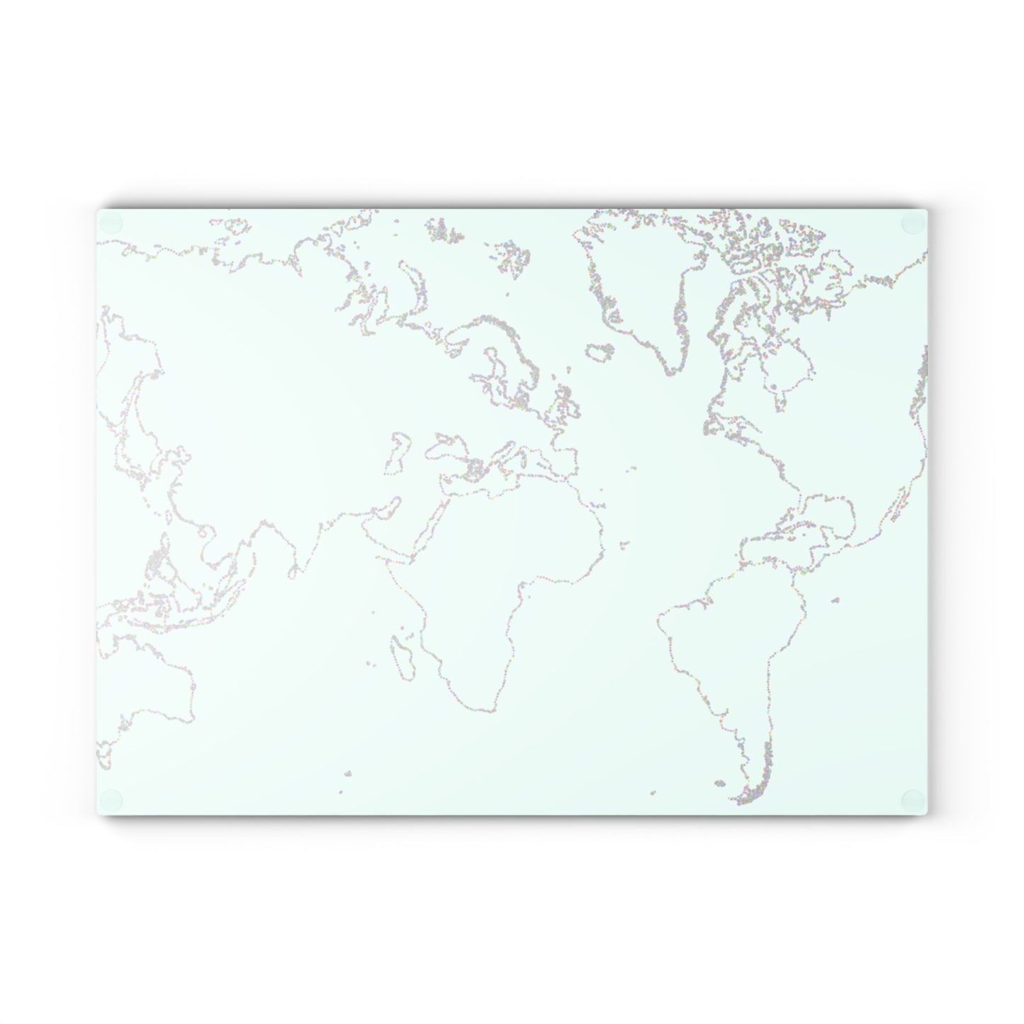 World Map Glass Cutting Board, Kitchen Decor, Unique Gift, Culinary Accessory, Home Cooking, Travel Enthusiast Gift