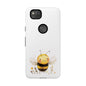 Bee Phone Case, Cute Bee Design, Tough Phone Cover, Gift for Nature Lovers, Floral Bee Mobile Case, Bee-themed Accessory