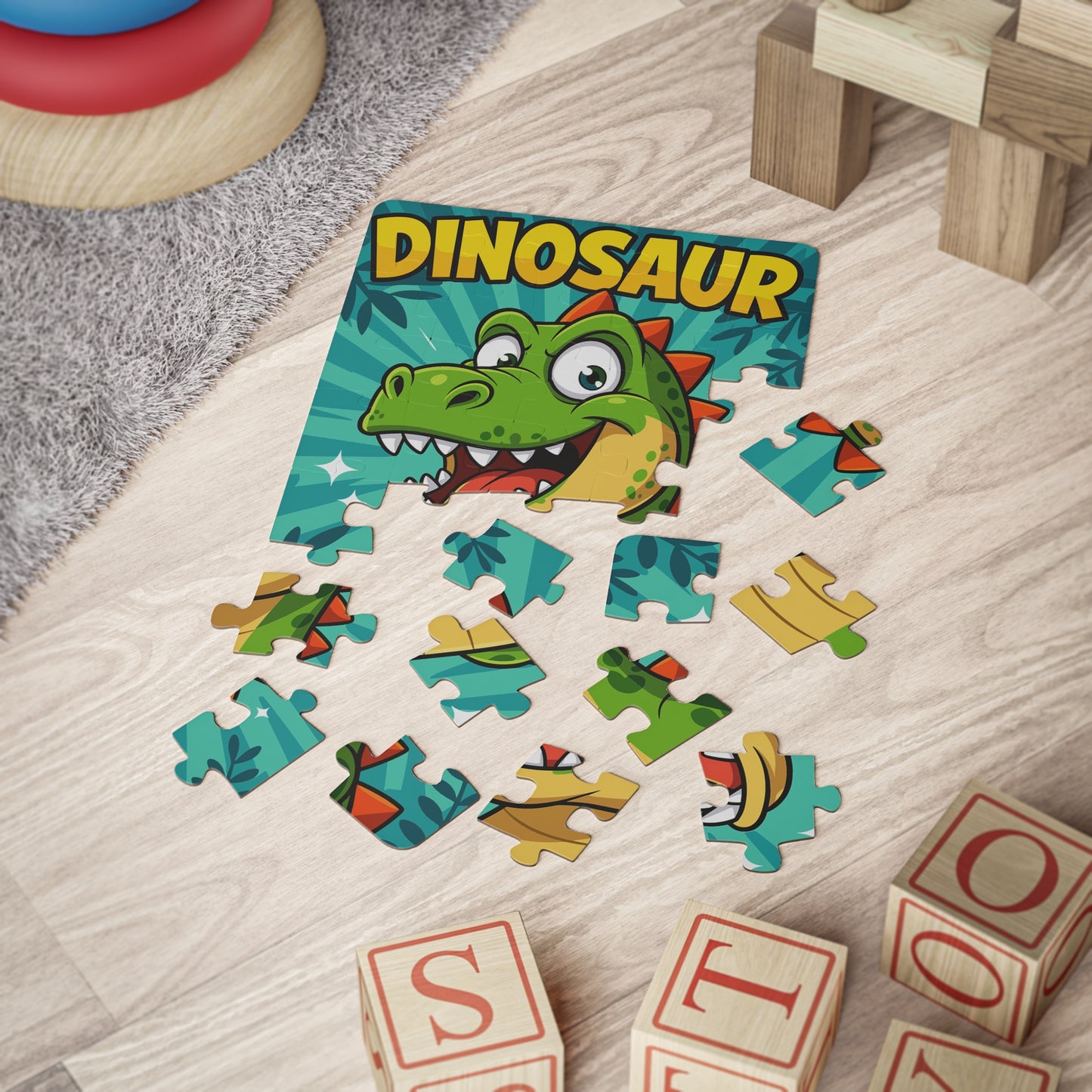 Cartoon Dinosaur Puzzle Kids 30-Piece