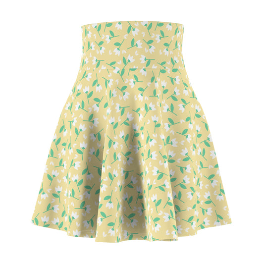 Floral Women's Skater Skirt | Spring Fashion, Casual Outfit, Summer Dress, Party Style, Comfortable Weekend Wear
