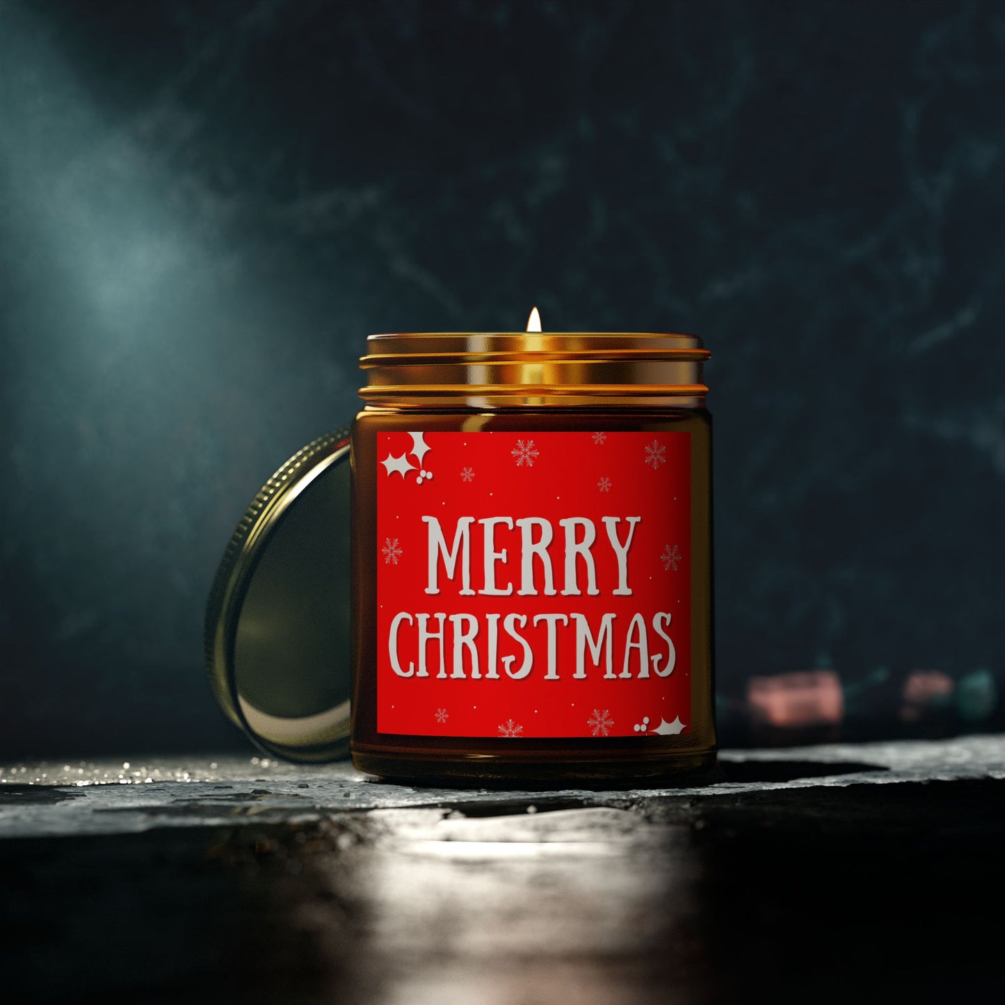 Merry Christmas Scented Candles, Holiday Decor, Gift for Her, Cozy Home Fragrance, Christmas Gifts, Aromatherapy