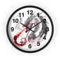Dragon Wall Clock — Red Breath Mythical Timepiece for Fantasy Fans