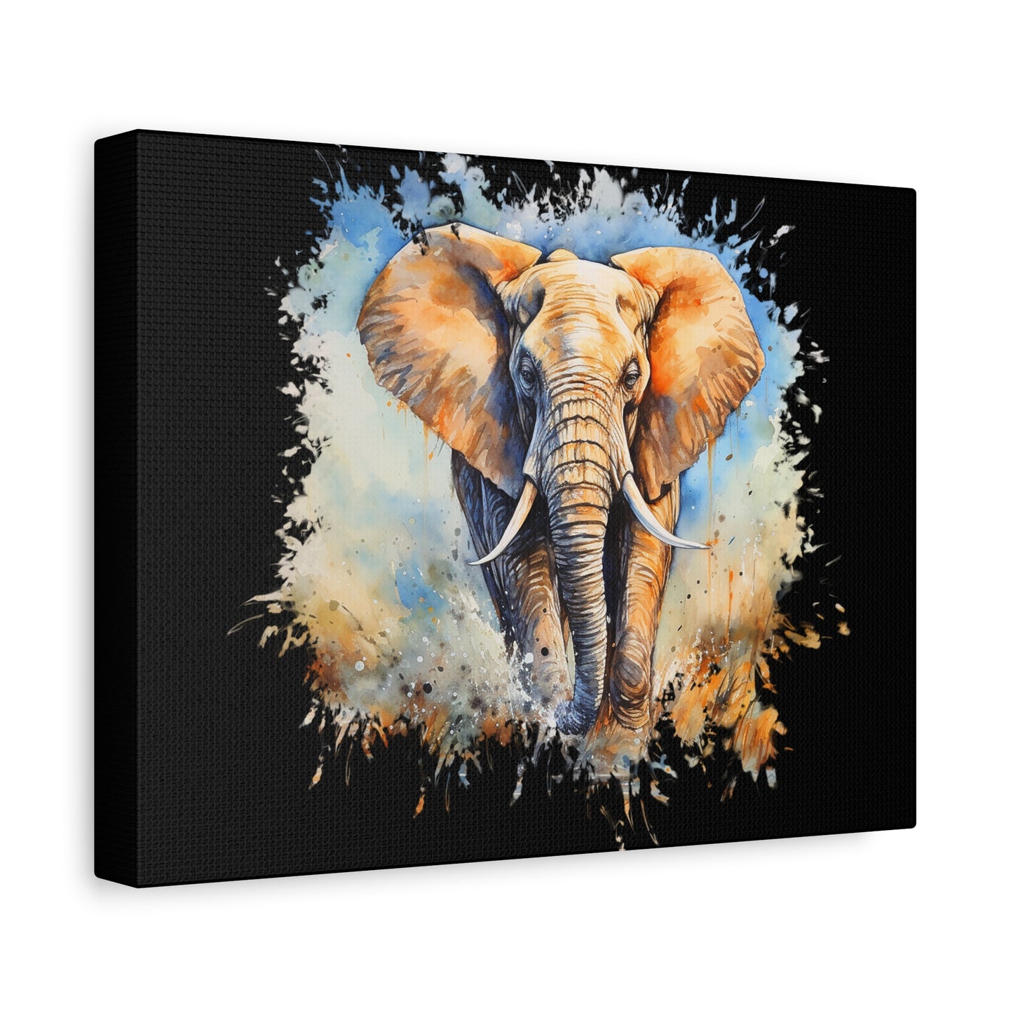 Matte Canvas, Stretched, 1.25" - Elephant