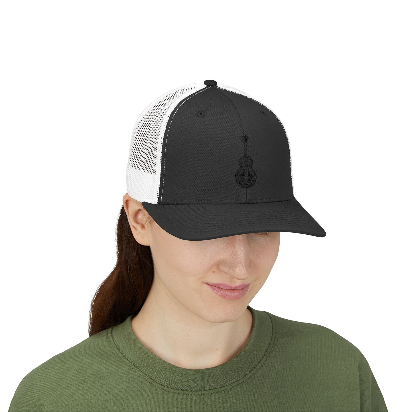 Guitar Lover Snapback Trucker Cap, Stylish Hat for Musicians, Acoustic Guitar Gift, Summer Music Festival Must-Have