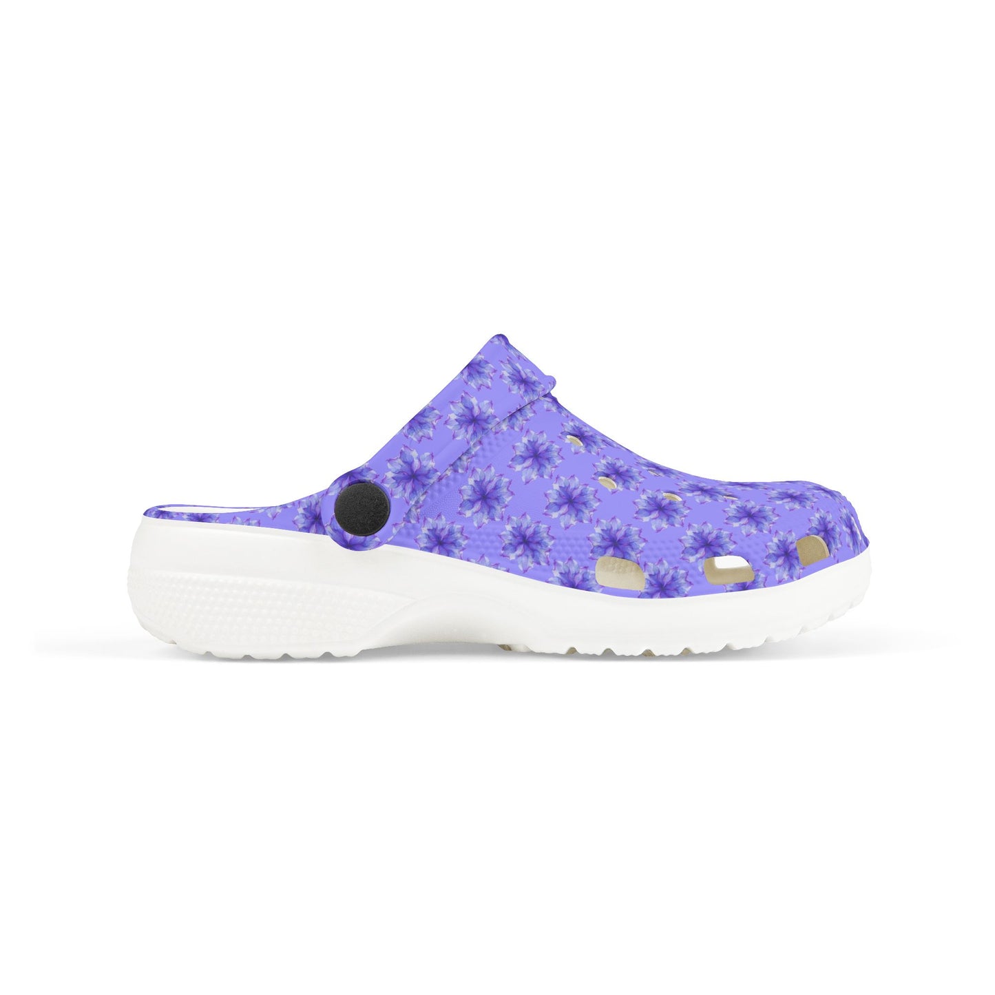 Kids Purple Tie-Dye EVA Foam Clogs — Lightweight Waterproof Garden & Play Shoes