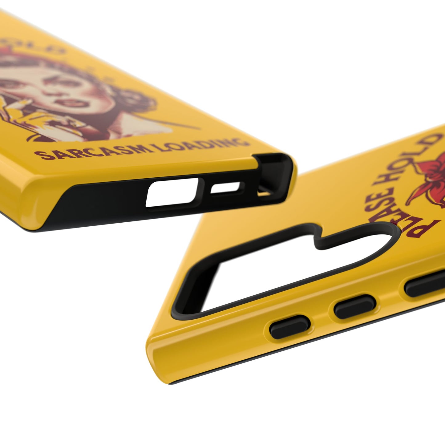 Phone Case - "Please Hold, Sarcasm Loading" Retro Pin-Up Tough Case