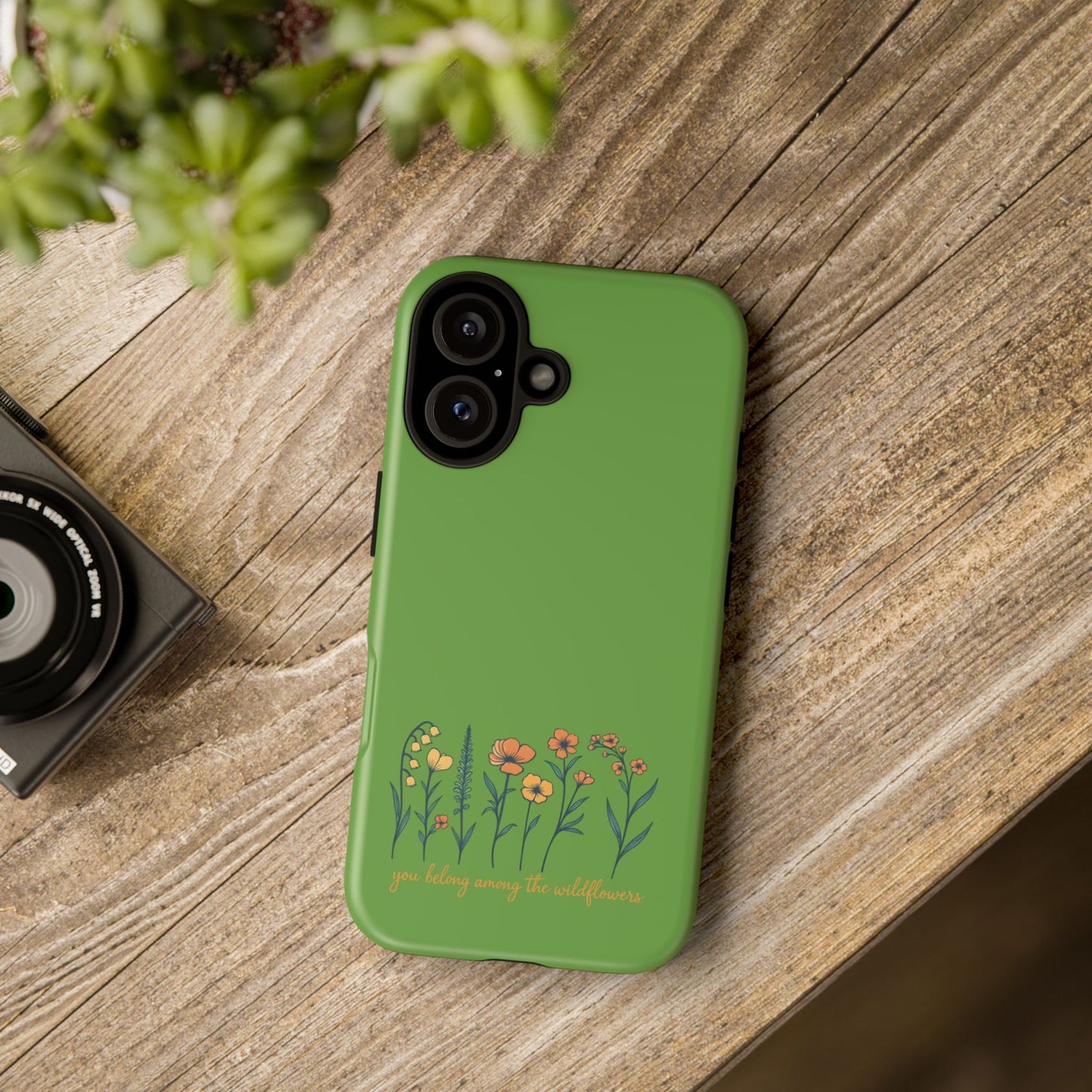 Floral Phone Case - You Belong Among the Wildflowers, Botanical Gift, Eco-Friendly Phone Accessory, Nature Lover Statement