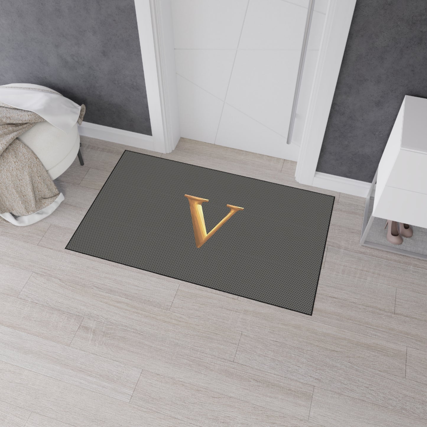 Monogram V Heavy-Duty Floor Mat