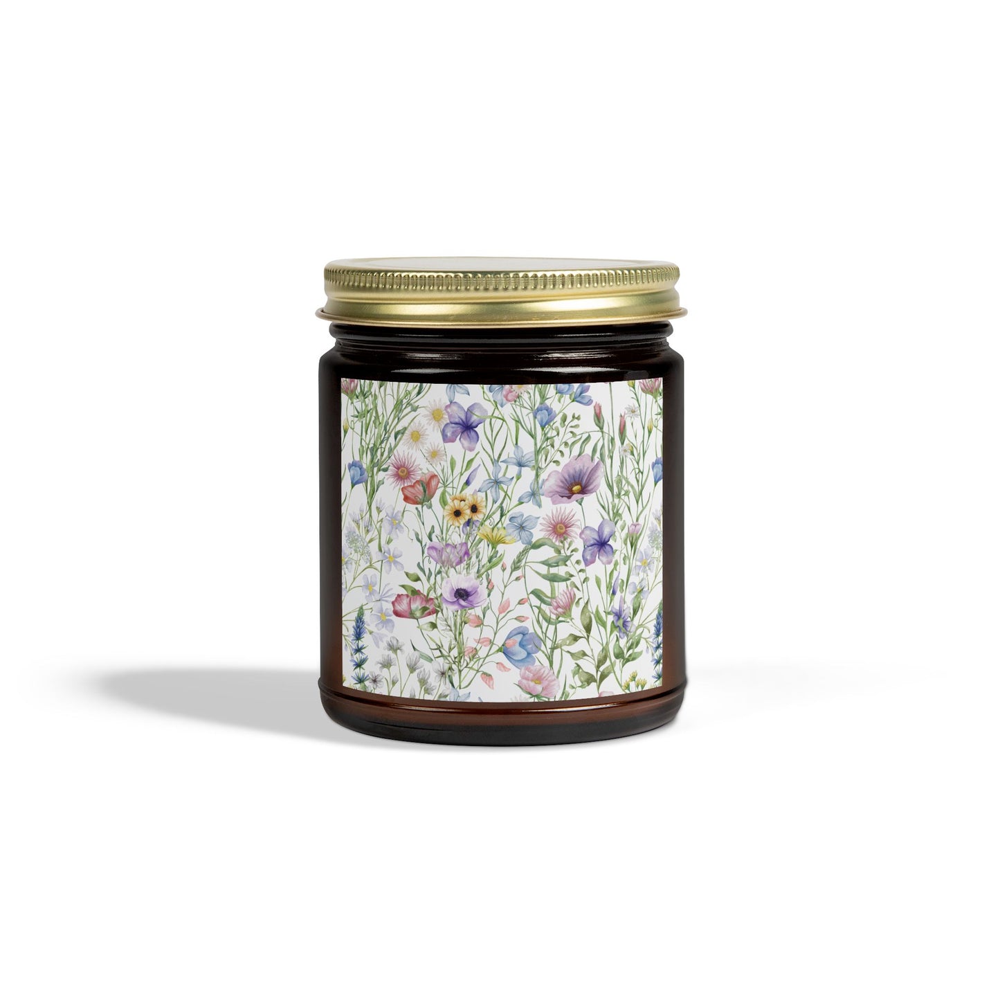 Scented Candles, Coconut Apricot Wax (4oz, 9oz) - Wildflowers