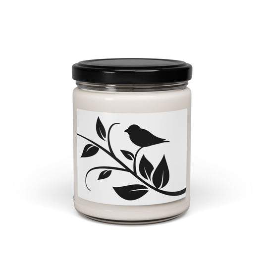 Bird & Branch Scented Soy Candle 9oz – Natural Aromatherapy Jar