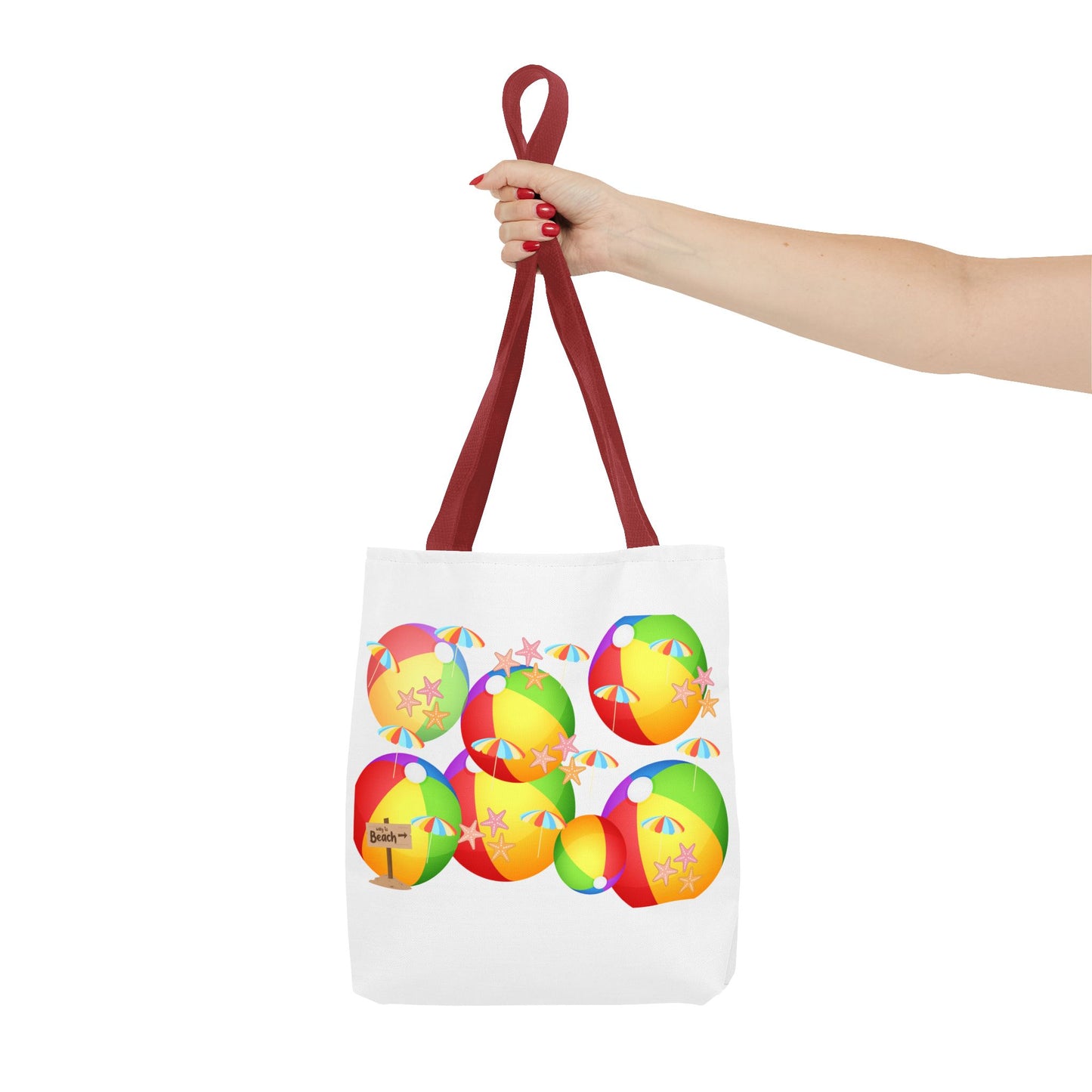 Colorful Beach Ball Tote Bag, Fun Tote for Summer