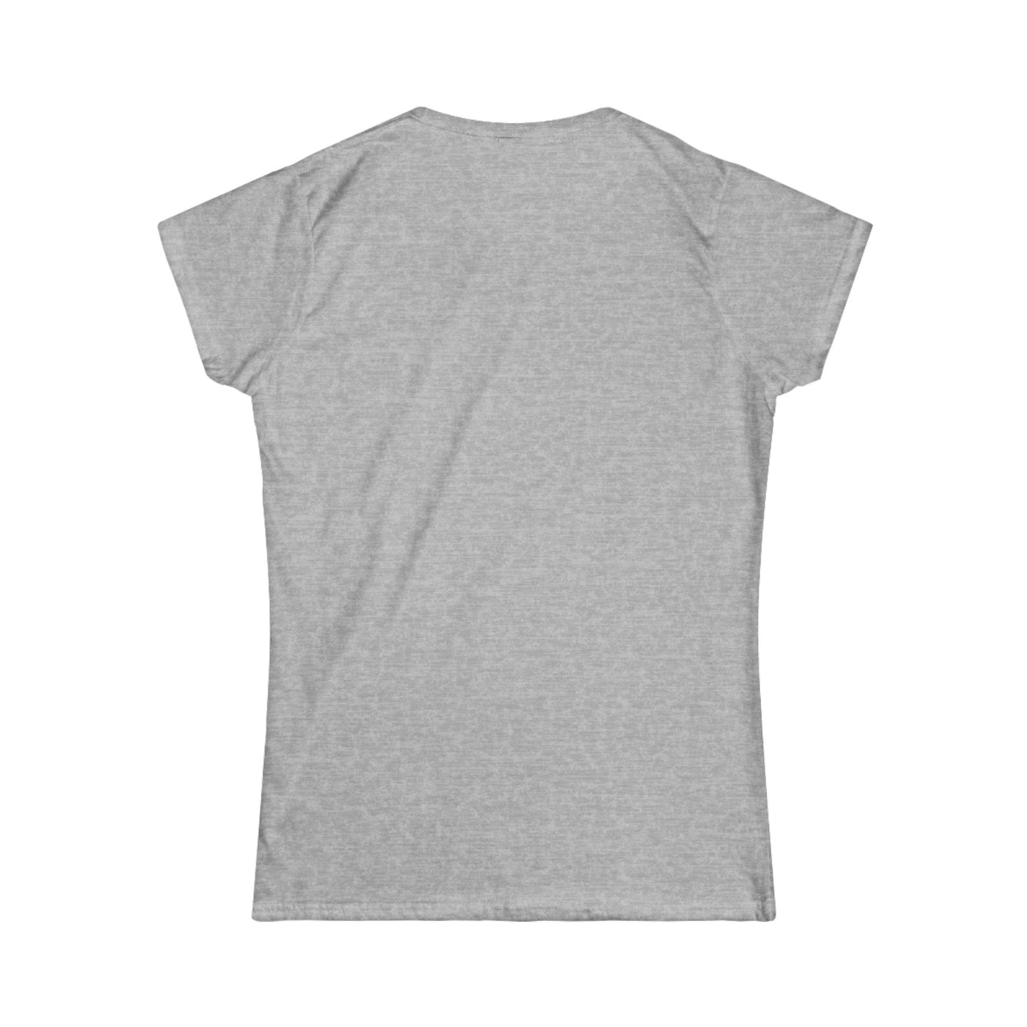 Elegant Silhouette Women's Softstyle Tee, Fashion T-Shirt, Gift for Her, Casual Wear, Creative Graphic Tee