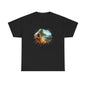Nature-Inspired Unisex Heavy Cotton Tee, Casual Outfit, Gift for Nature Lovers, Camping Apparel, Outdoor Adventure Shirt