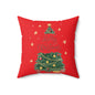 Christmas Tree Pillow, Festive Home Decor, Holiday Decoration, Cozy Couch Cushion, Merry Christmas Gift