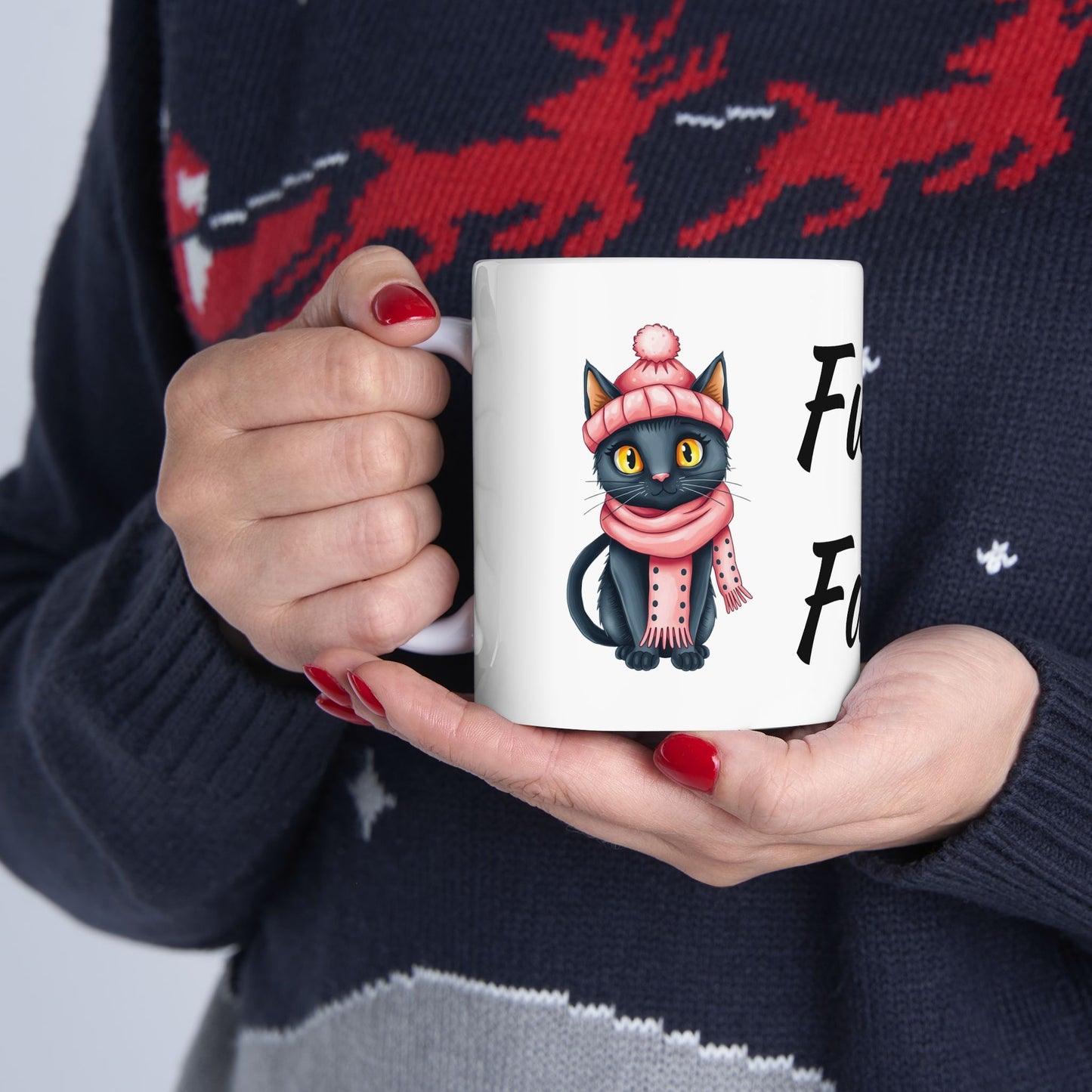 Furking Fabulous Ceramic Mug — Funny Cat Lover Coffee Cup (11oz/15oz)