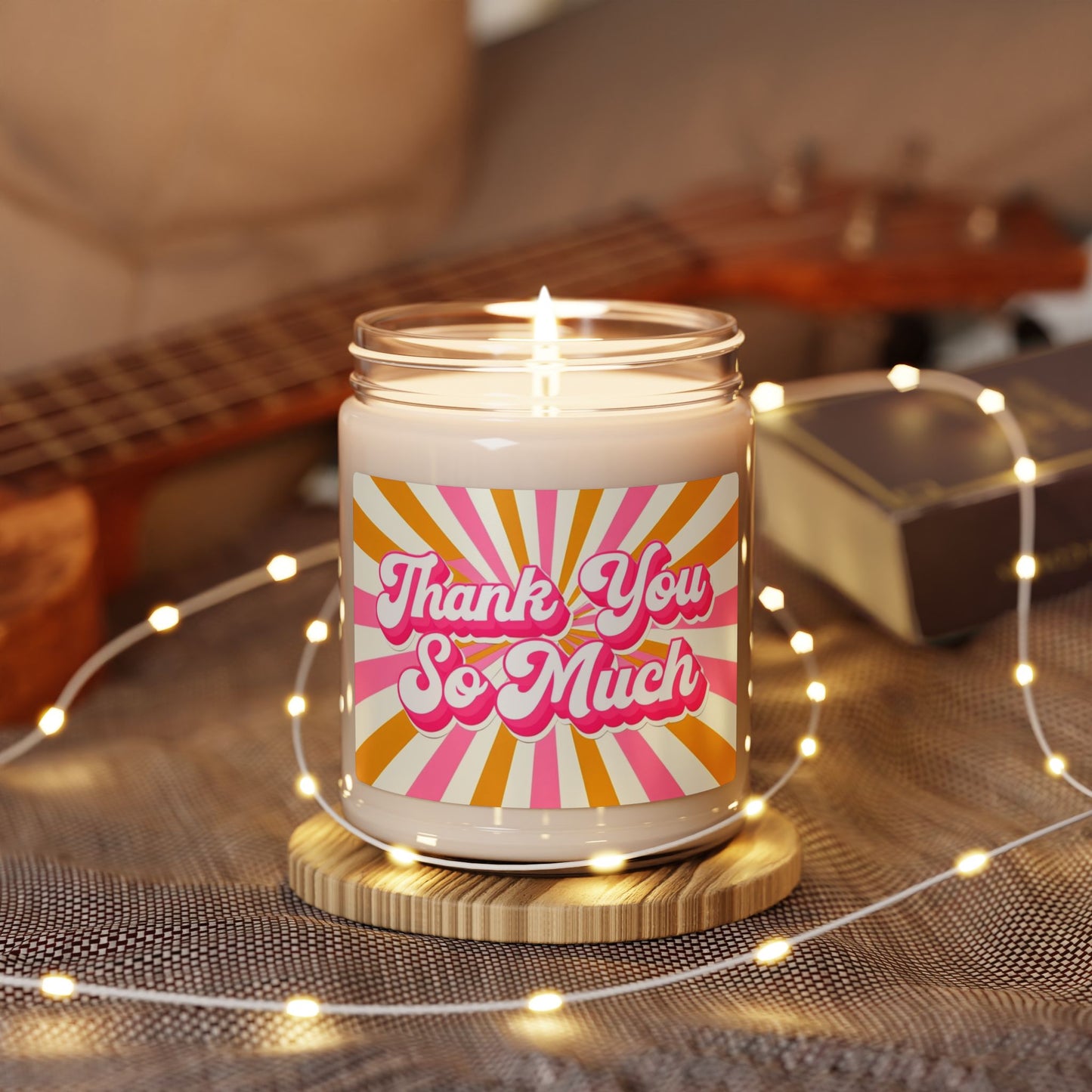 Thank You So Much Soy Candle — 9oz Scented Jar Gift