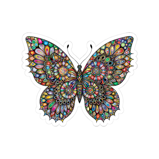 Colorful Butterfly Kiss-Cut Stickers | Art Stickers for Journals, Laptop [...]