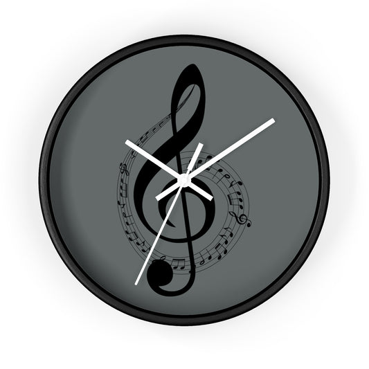 Musical Notes Wall Clock - Elegant Home Decor for Music Lovers