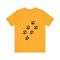 Paw Print Short Sleeve Tee | Unisex Animal Lover Shirt, Pet Owner Gift, Casual Wear, Gifts for Dog Lovers, Comfortable T-Shirt