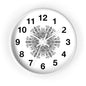 Mandala Wall Clock — Black & White Floral Boho Home Décor