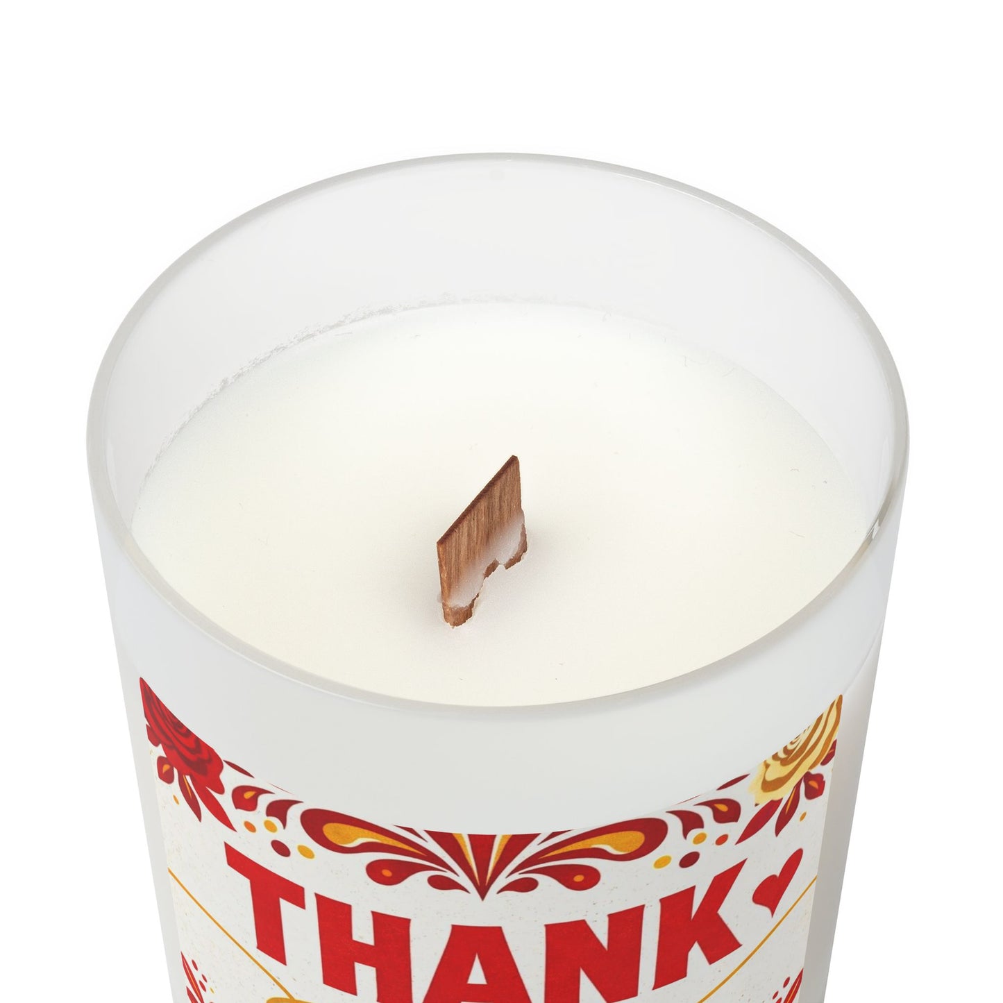 Frosted Glass Candle, 11oz