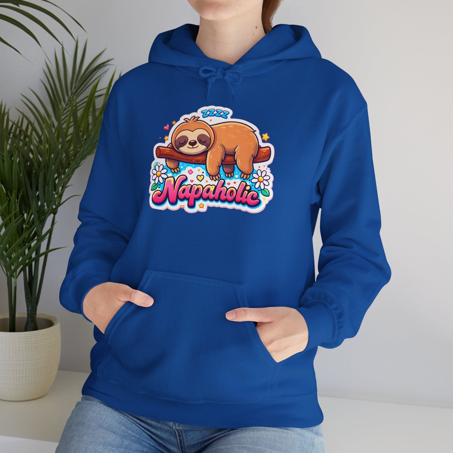 Napaholic Sloth Hoodie — Cute Sleepy Sloth Graphic Sweatshirt