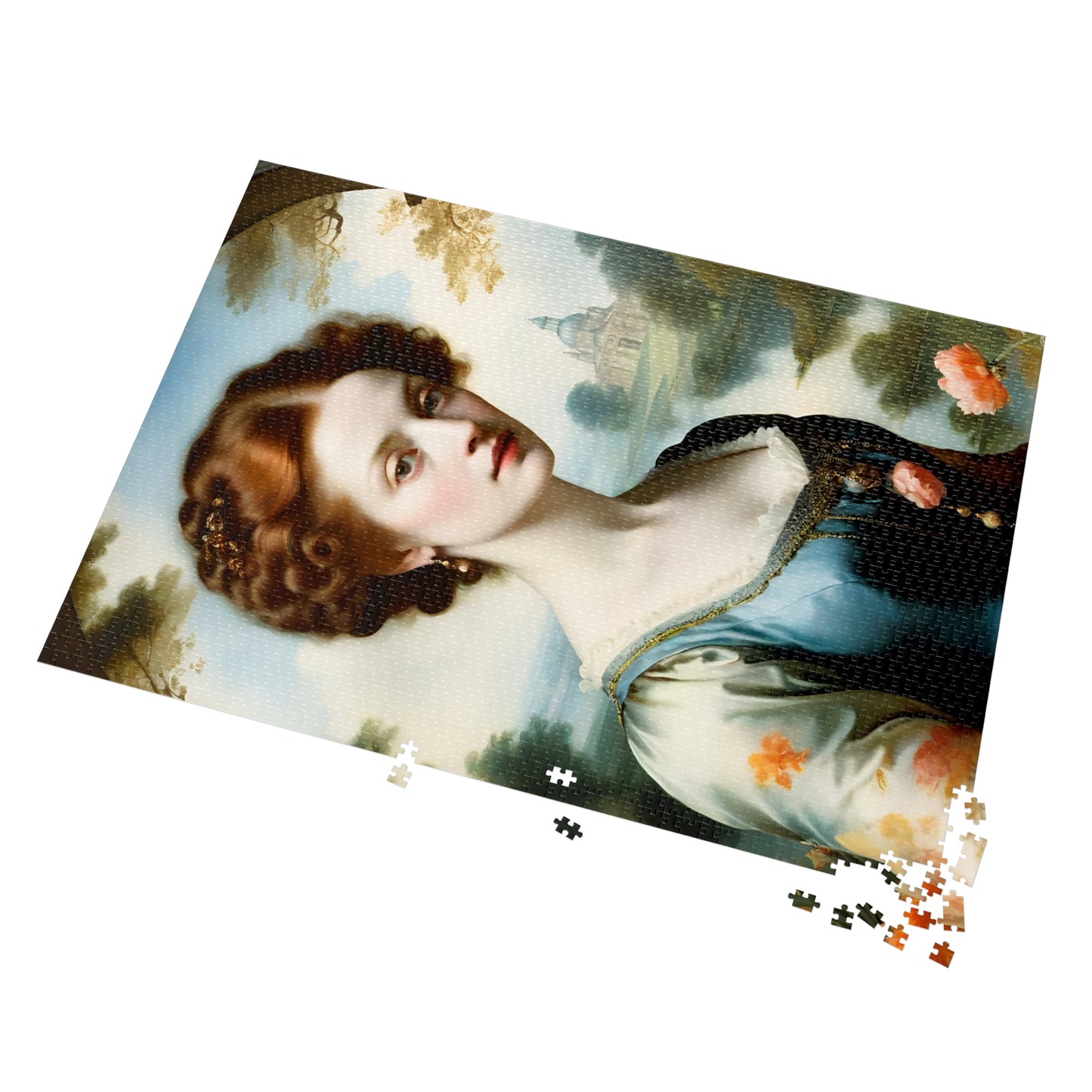 Vintage Art Jigsaw Puzzle with Tin, Classic Artwork, Engaging Family Activity, Collectible Gaming Puzzle, Unique Gift Idea, Relaxing Hobby