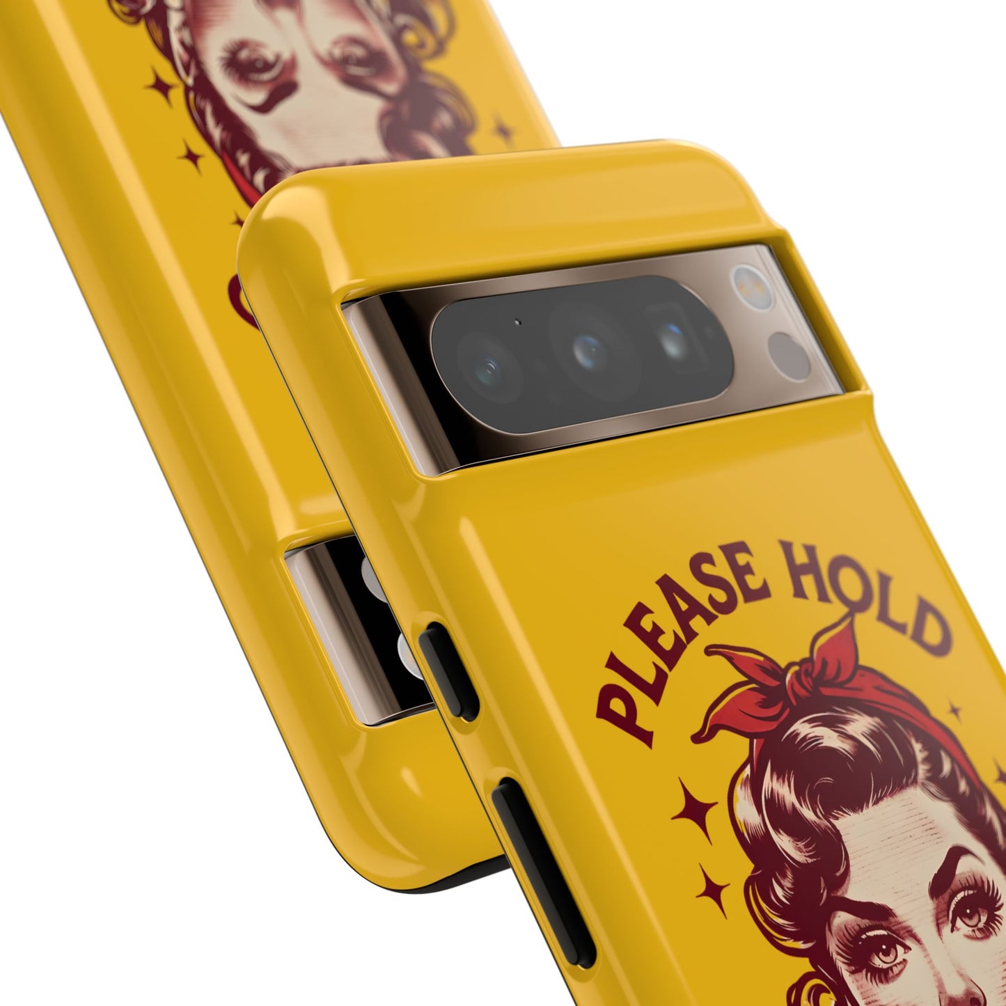 Phone Case - "Please Hold, Sarcasm Loading" Retro Pin-Up Tough Case