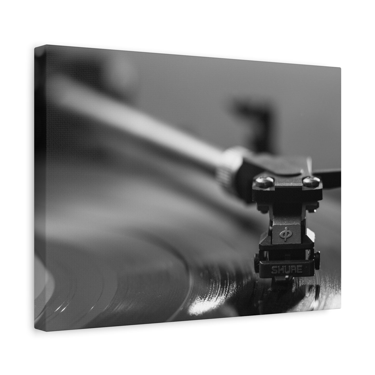 Vinyl Turntable Matte Canvas Print — Stretched 1.25" Wall Art