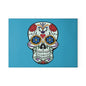 Decorative Glass Cutting Board with Colorful Sugar Skull Design