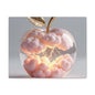 Surreal Glass Apple Canvas – Lightning & Pink Clouds Wall Art