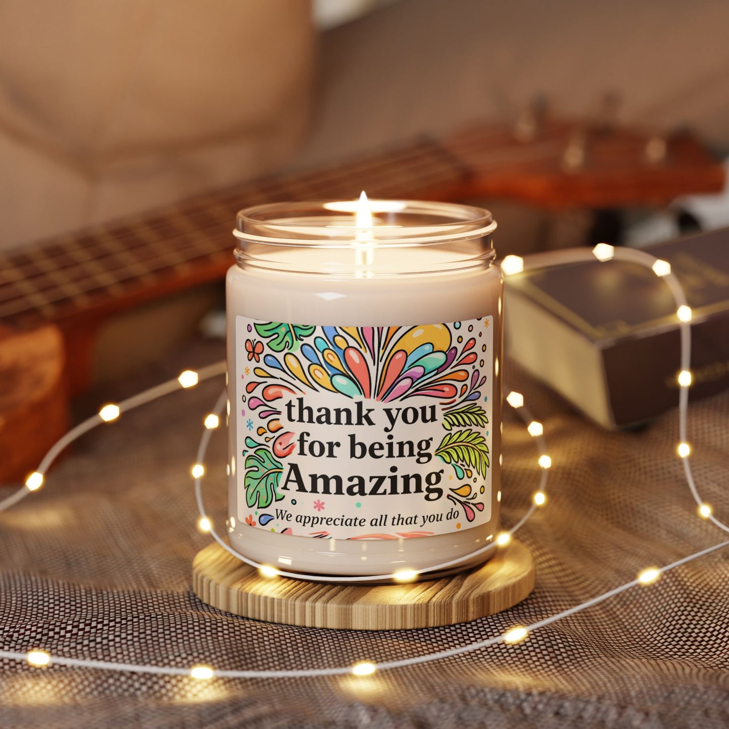 Thank You for Being Amazing Scented Soy Candle — 9oz Appreciation Gift