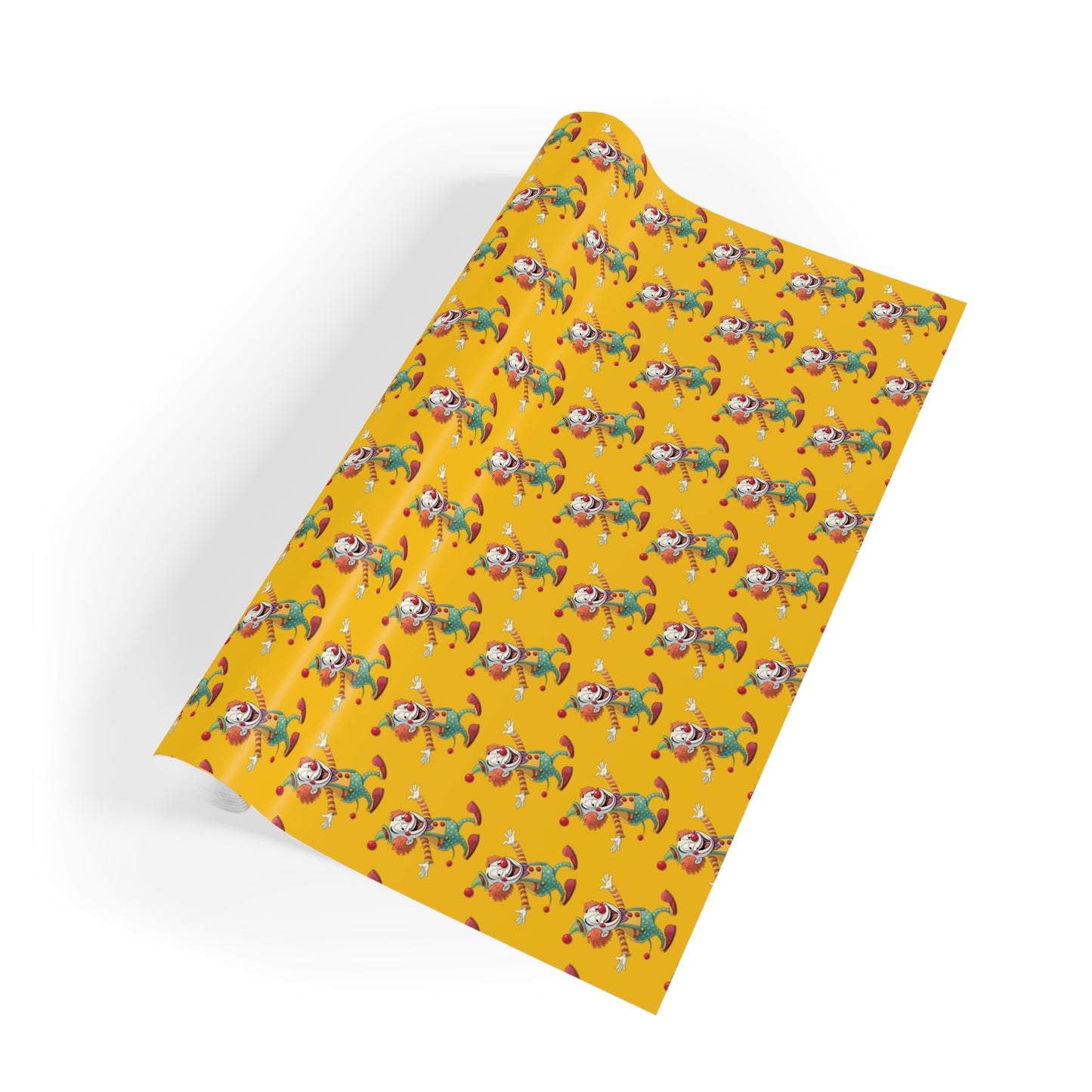 Brightly Animated Gift Wrapping Paper Roll, Birthday, Holiday, Party Decor, Present Wrap, Festive Gift Wrap