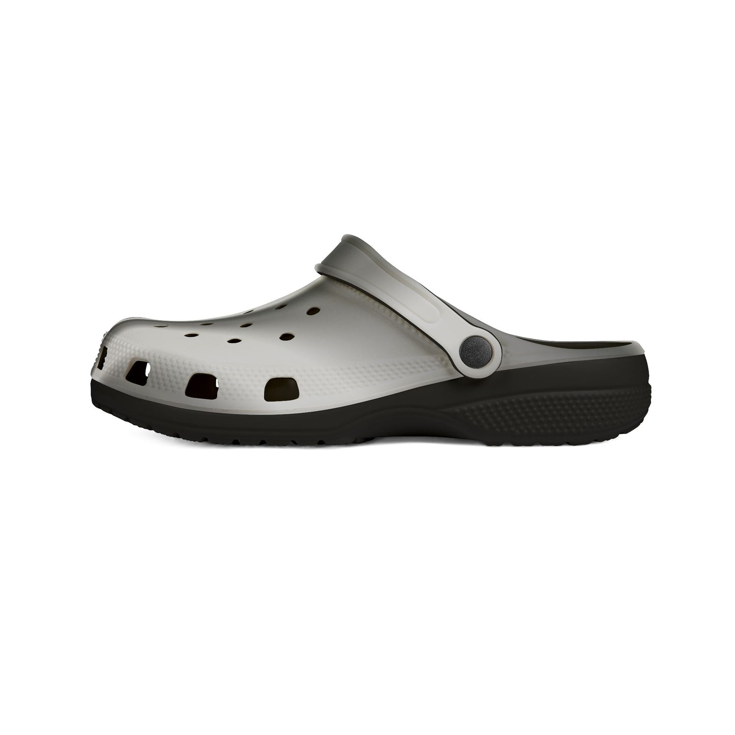 Metallic Silver EVA Clogs — Lightweight Foam Garden & Water Shoes