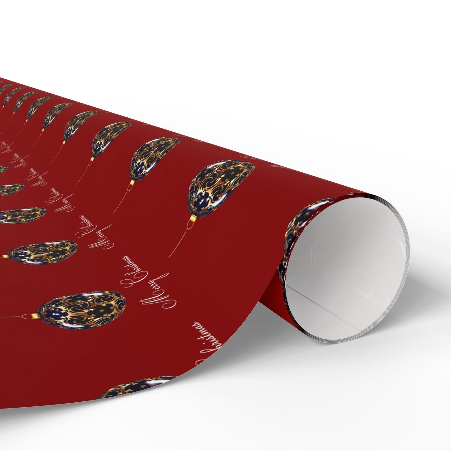 Holiday Balloon Wrapping Paper Roll — Red Festive Gift Wrap for Birthdays & Christmas