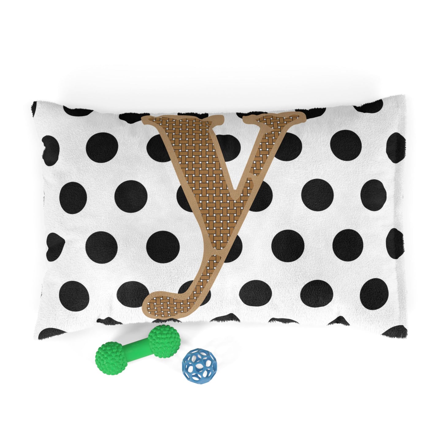 Personalized Polka Dot Pet Bed for Dogs and Cats, Customizable Pet Cushion, Cozy Animal Bed, Gifts for Pet Lovers, Home Decor