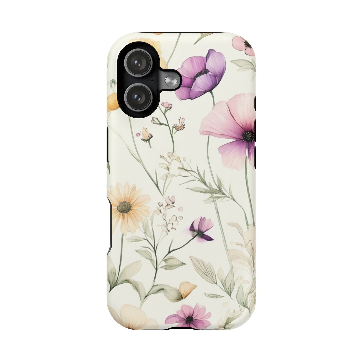 Floral Watercolor Magnetic Impact-Resistant Phone Case