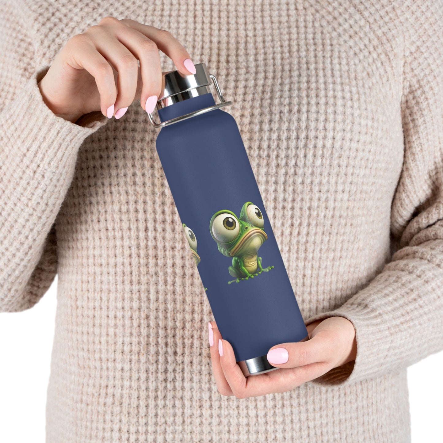 Frog-Themed Insulated Water Bottle, Funny Gift for Nature Lovers, Reusable Hydration Flask, Eco-Friendly Travel Mug, Summer Adventure [...]