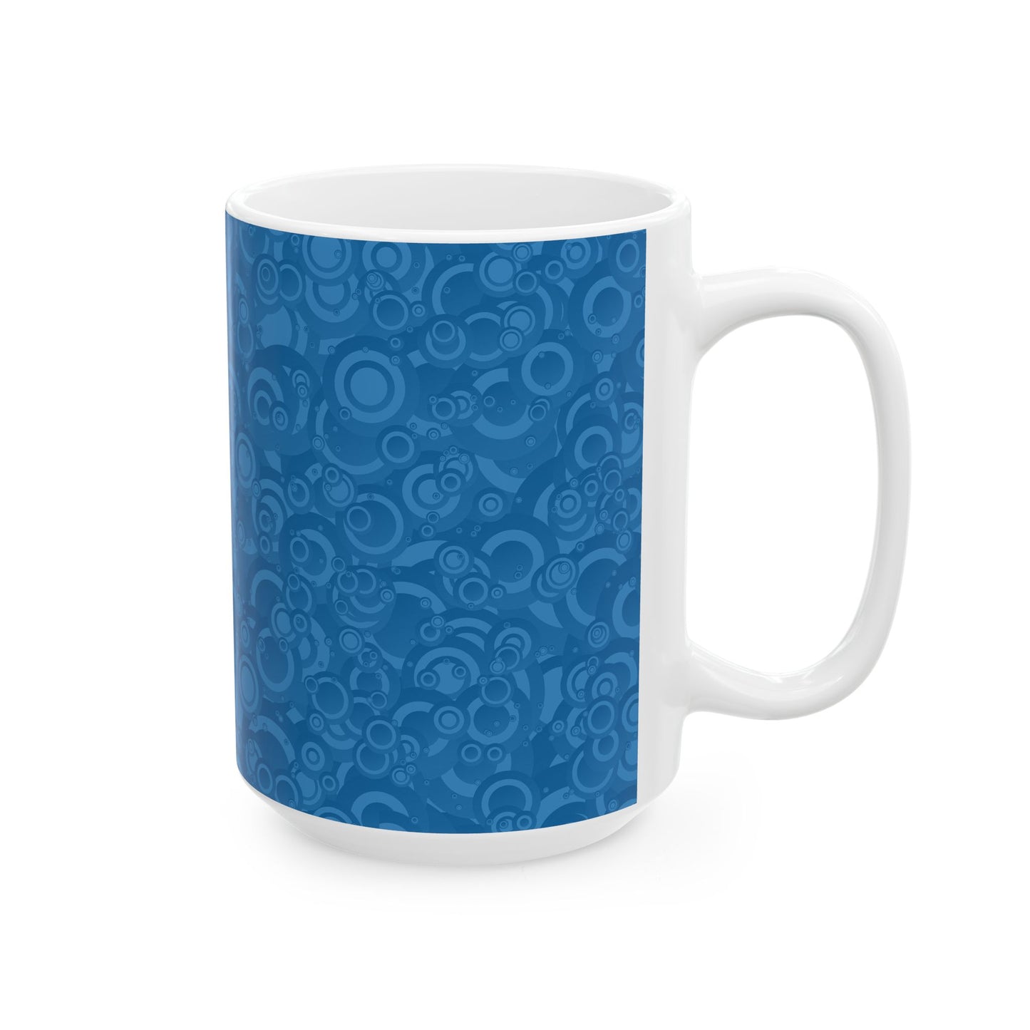 Cozy Blue Bubble Ceramic Mug - Unique Coffee Cup, Gift for Him, Gift for Her, Birthday Mug, Home Decor, Fun Kitchenware
