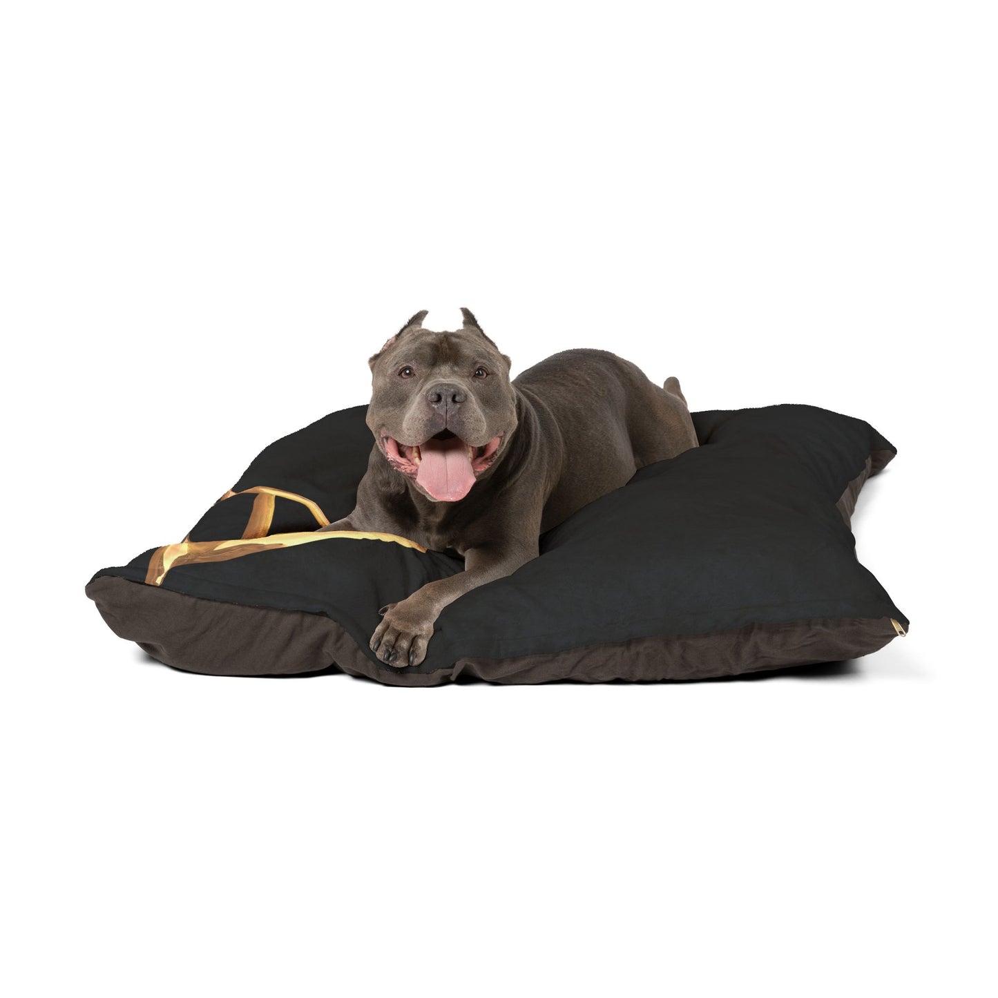 Personalized Pet Bed with Initial - Letter A  Custom Dog Bed, Cozy Cat Bed, Unique Pet Gift, Monogrammed Pet Pillow