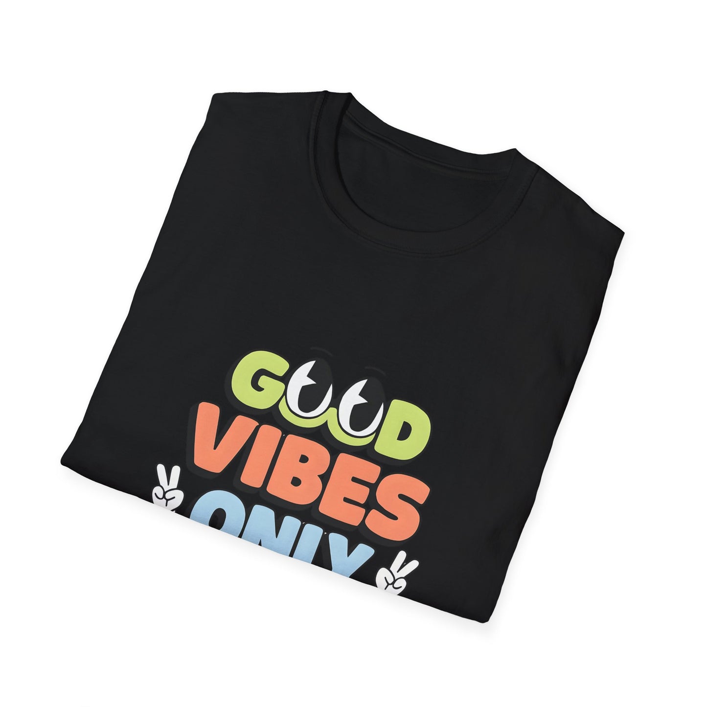 Good Vibes Only T-Shirt — Retro Smiley Graphic Tee