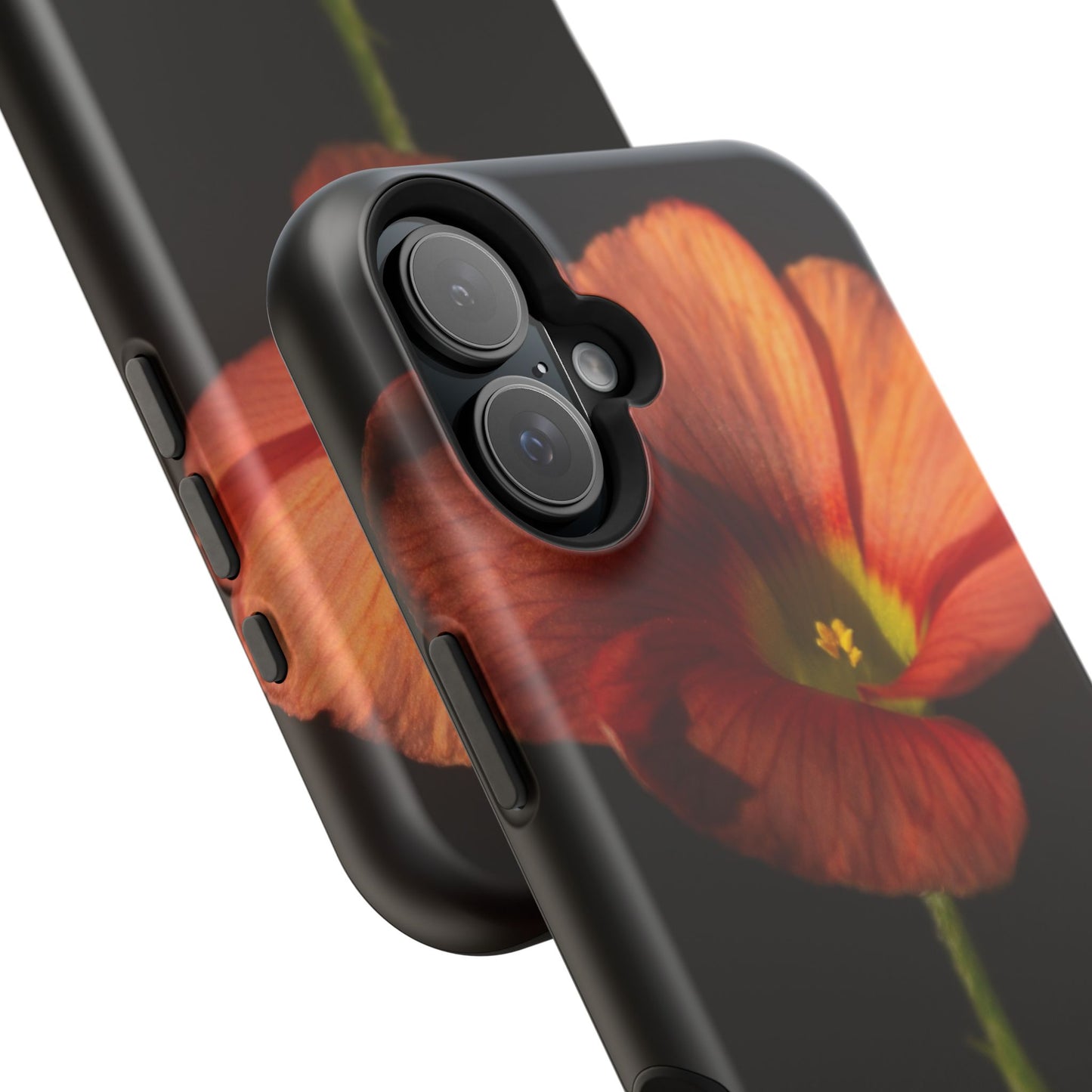 Poppy Bloom Magnetic Impact Phone Case — Slim Protective Floral Design