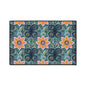 Floral Mosaic Heavy-Duty Floor Mat — Non-Slip Garden Pattern Rug