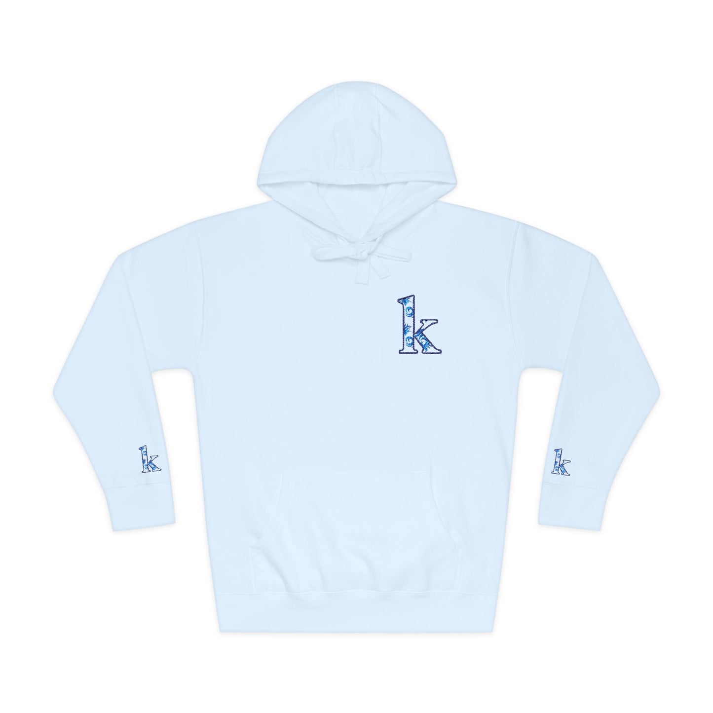 Cozy Floral Monogram Fleece Hoodie for Unisex - Perfect Gift for Birthdays, Valentine’s Day, Casual Wear, Adventure