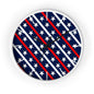 Wall Clock Red white and blue