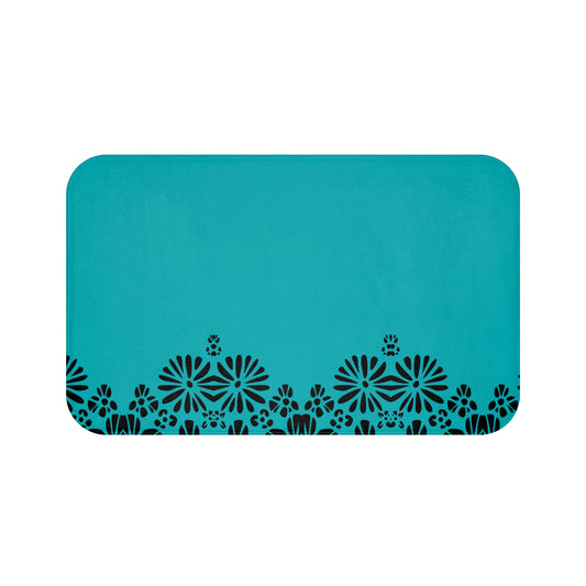 Floral Elegance Bath Mat - Chic Bathroom Decor, Home Spa Essentials, Gift for Her, Modern Design, Cozy Comfort